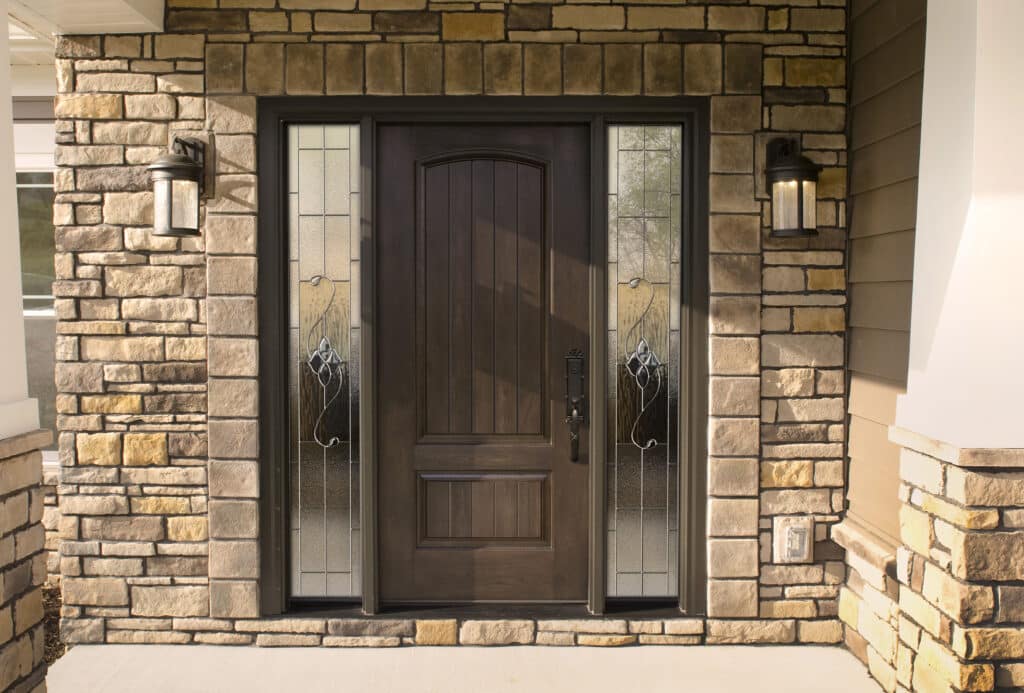 This hinged entry door in St George, UT from Provia is a beautiful example.